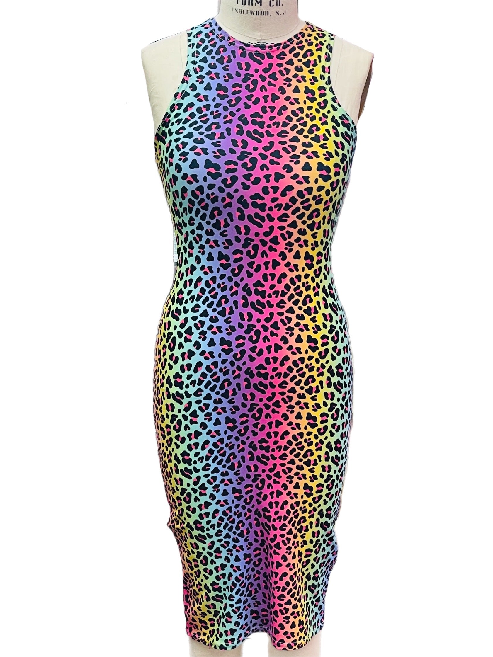 Millennial Sleeveless Spandex Bodycon Dress 3X / Add Stones (+$40) Millennial Sleeveless Spandex Bodycon Dress 3X / Add Stones (+$40)