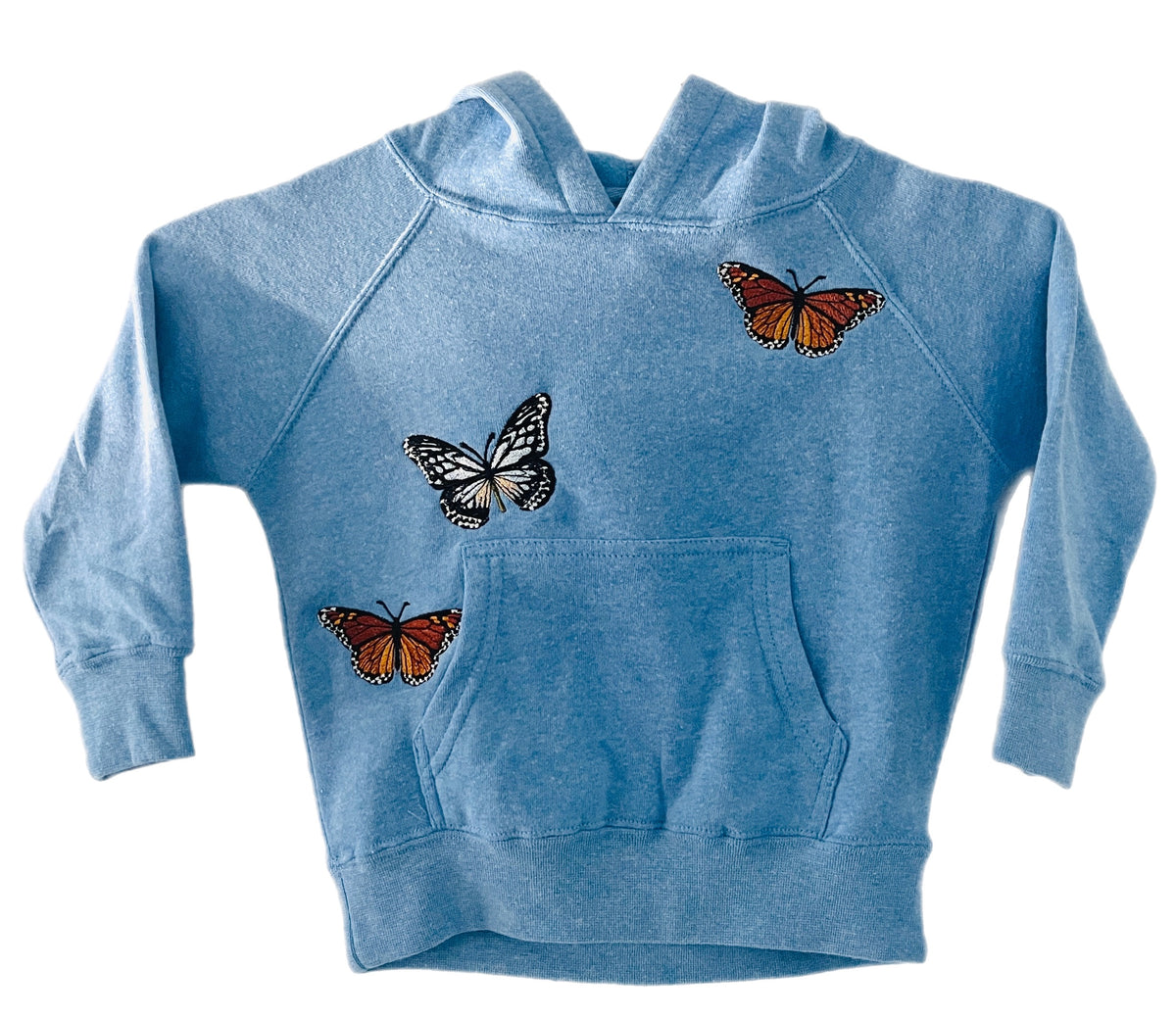Toddler Blue Butterfly Hoodie Brittany Allen