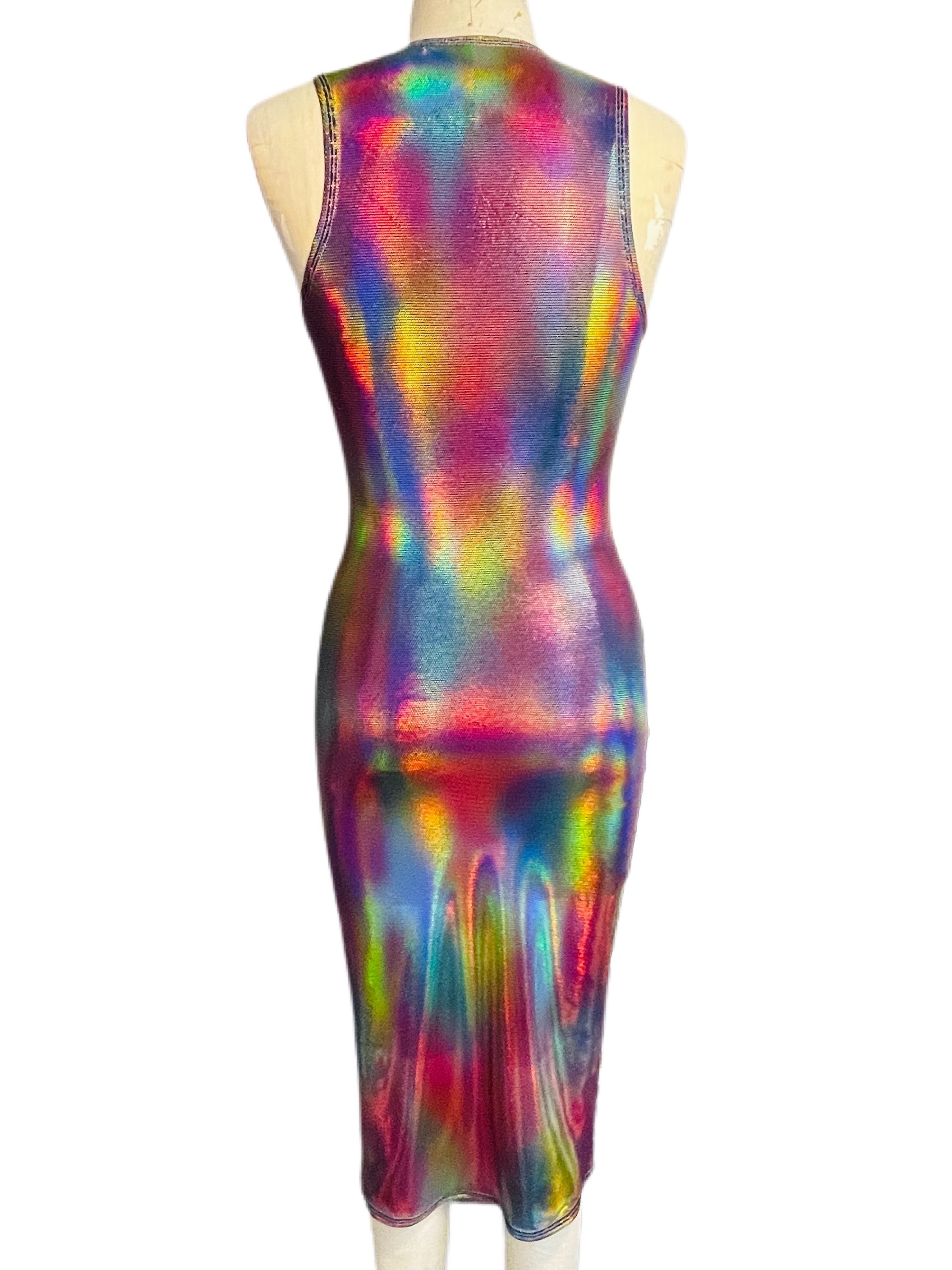 Rave Sleeveless Spandex Bodycon Dress 2X Rave Sleeveless Spandex Bodycon Dress 2X