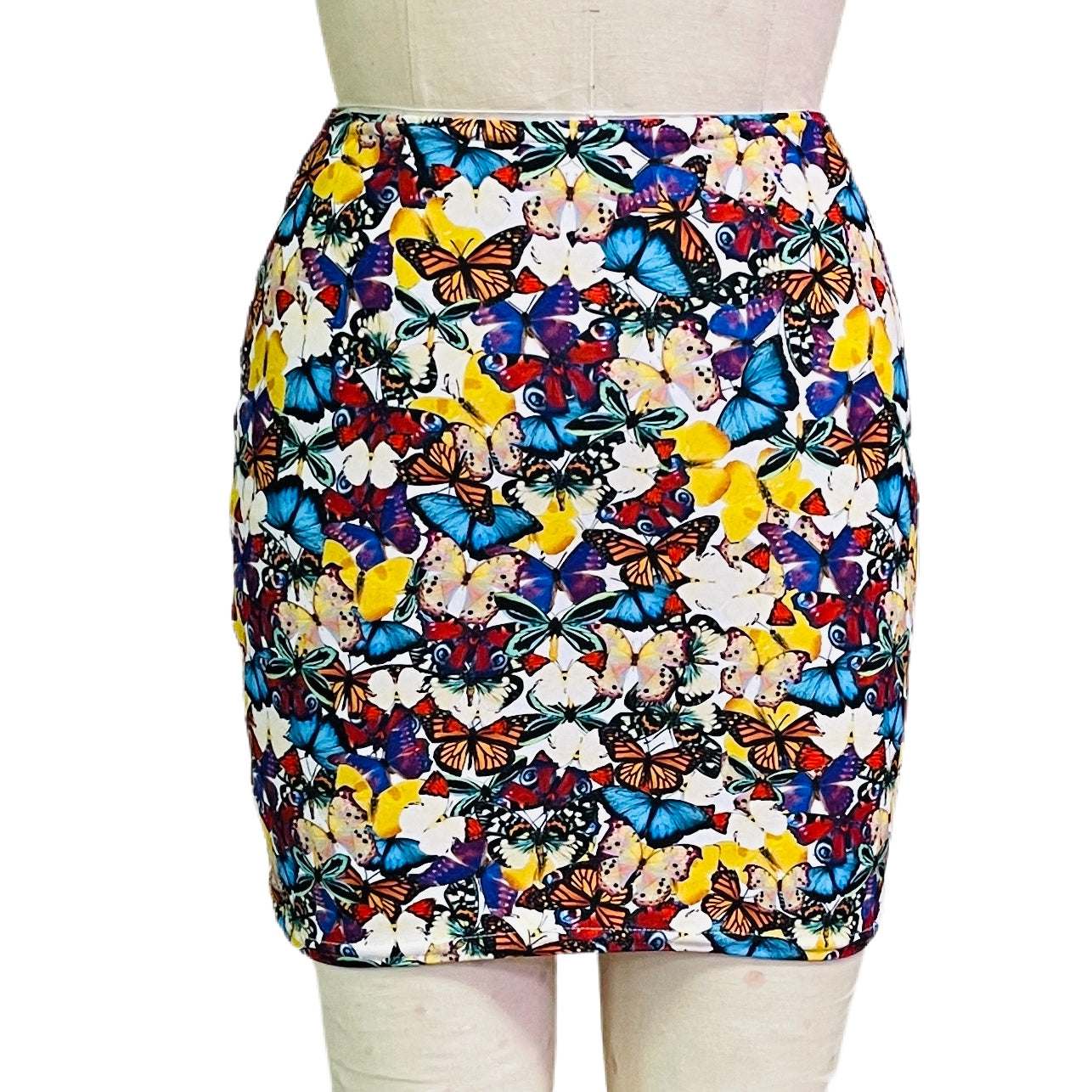 Adult Size Electric Avenue Printed Spandex Twirly Skirt with
