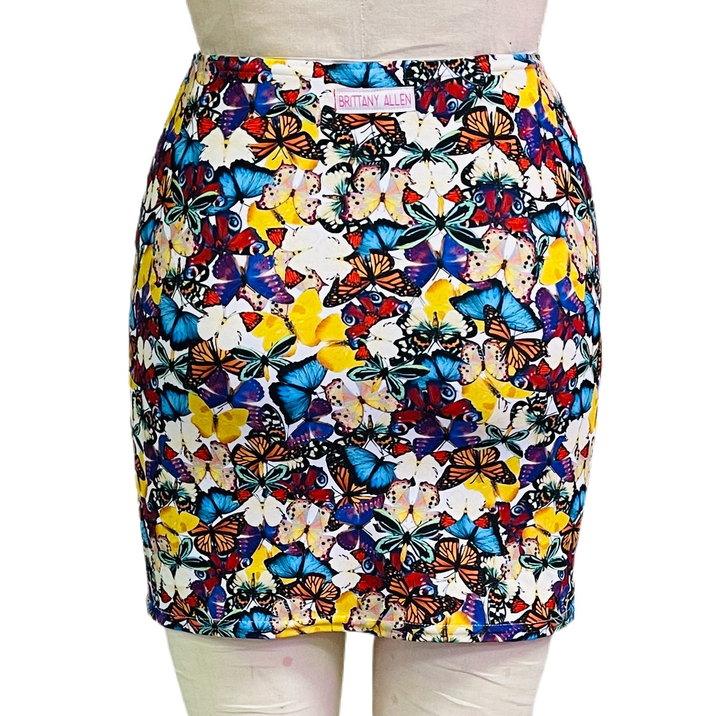 Multi-Butterfly Spandex Mini Skirt – Brittany Allen