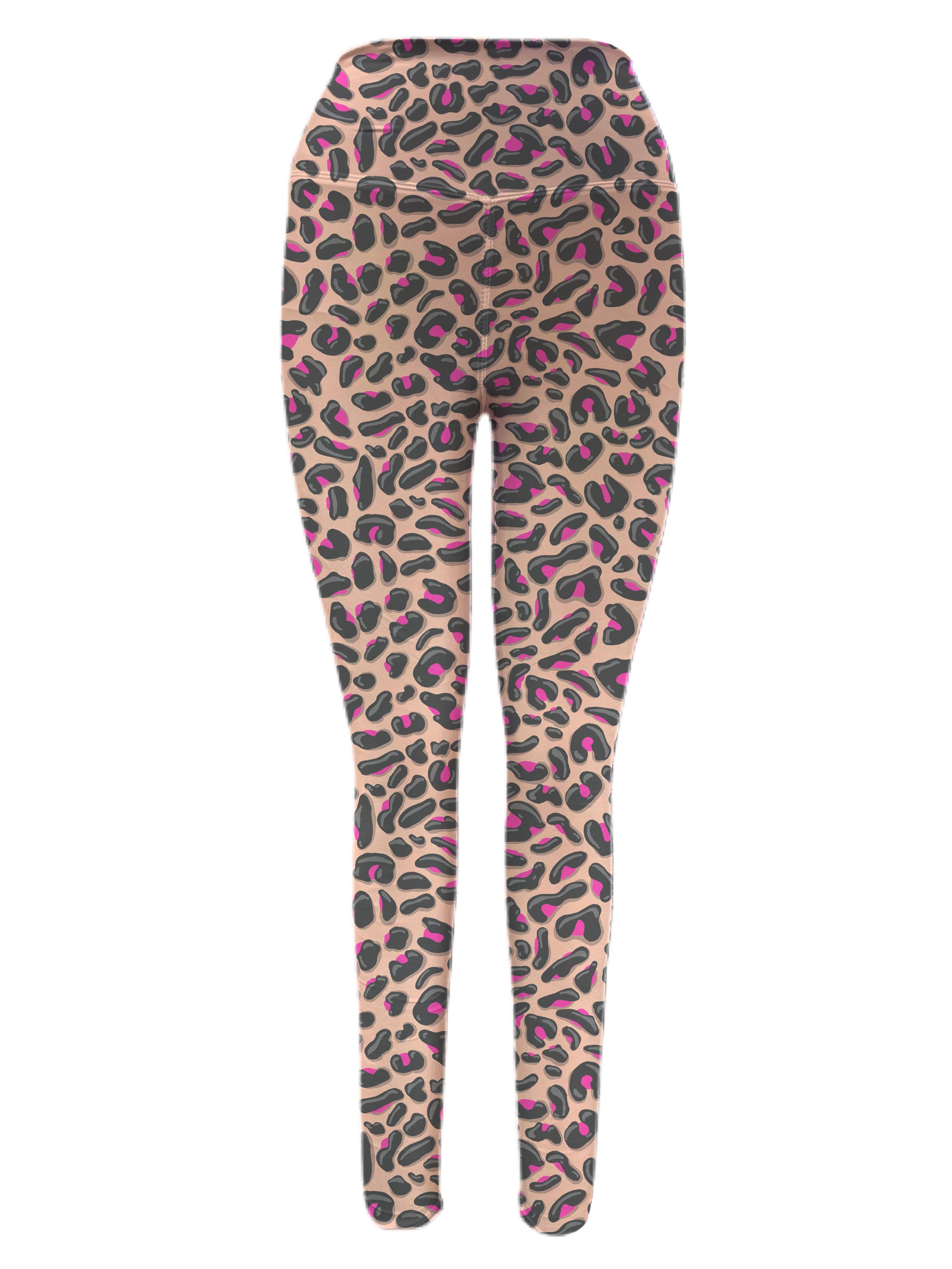 Pink Leopard Print  Leggings for Sale by newburyboutique
